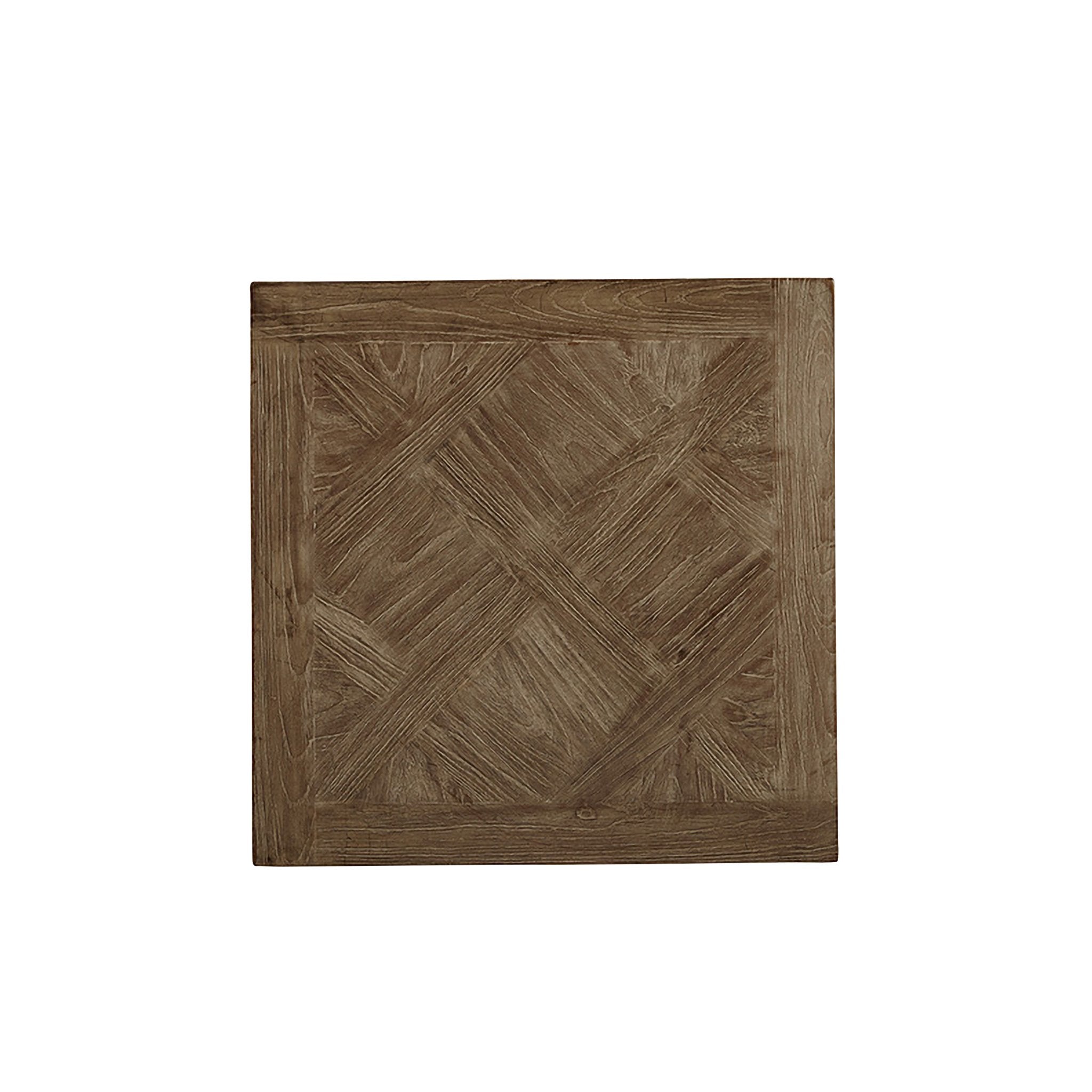 Reclaimed Square Parquet End Table