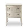 Slanted Front View of Ivory Starlight Chest on White Background