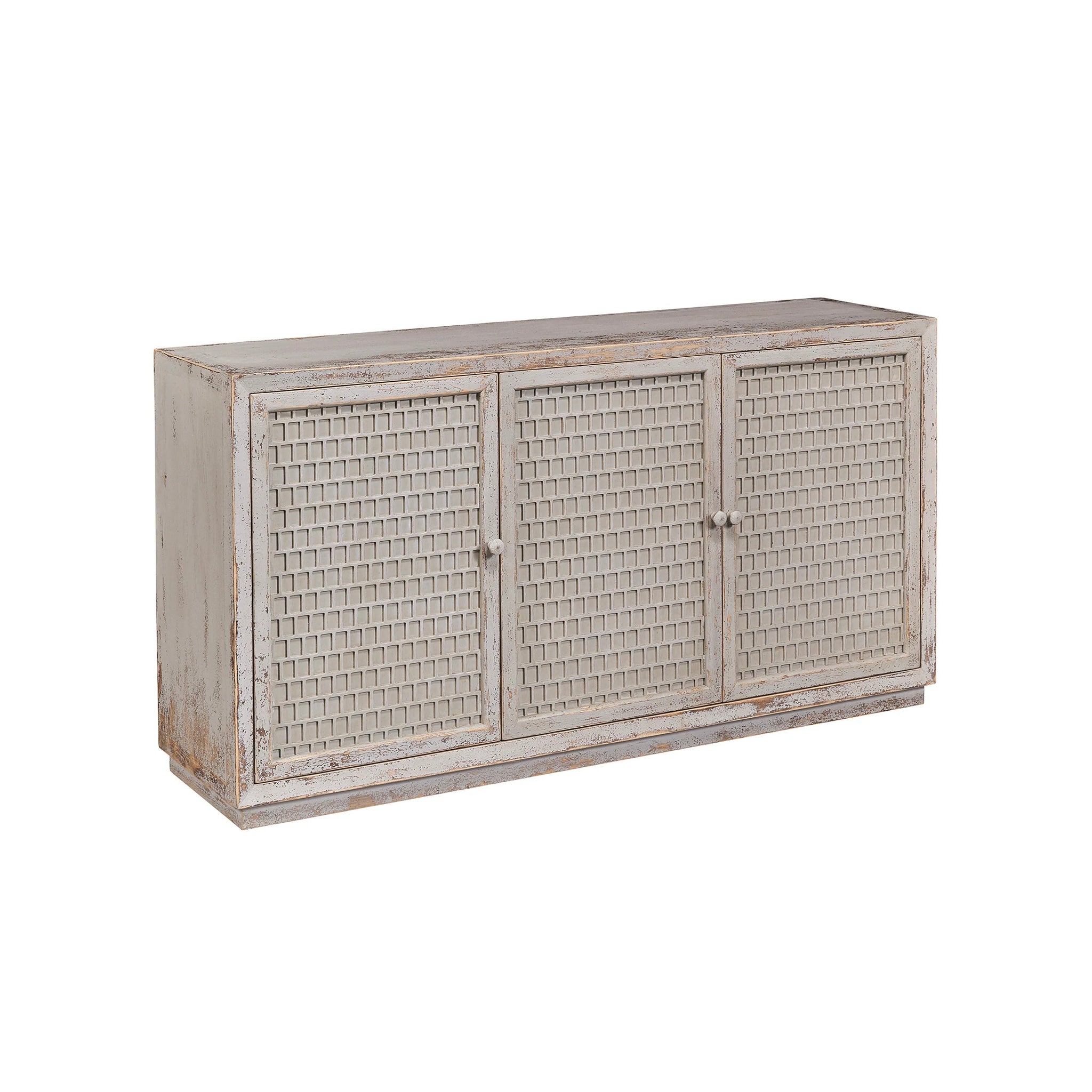 Light Wash Gray Pine Sideboard