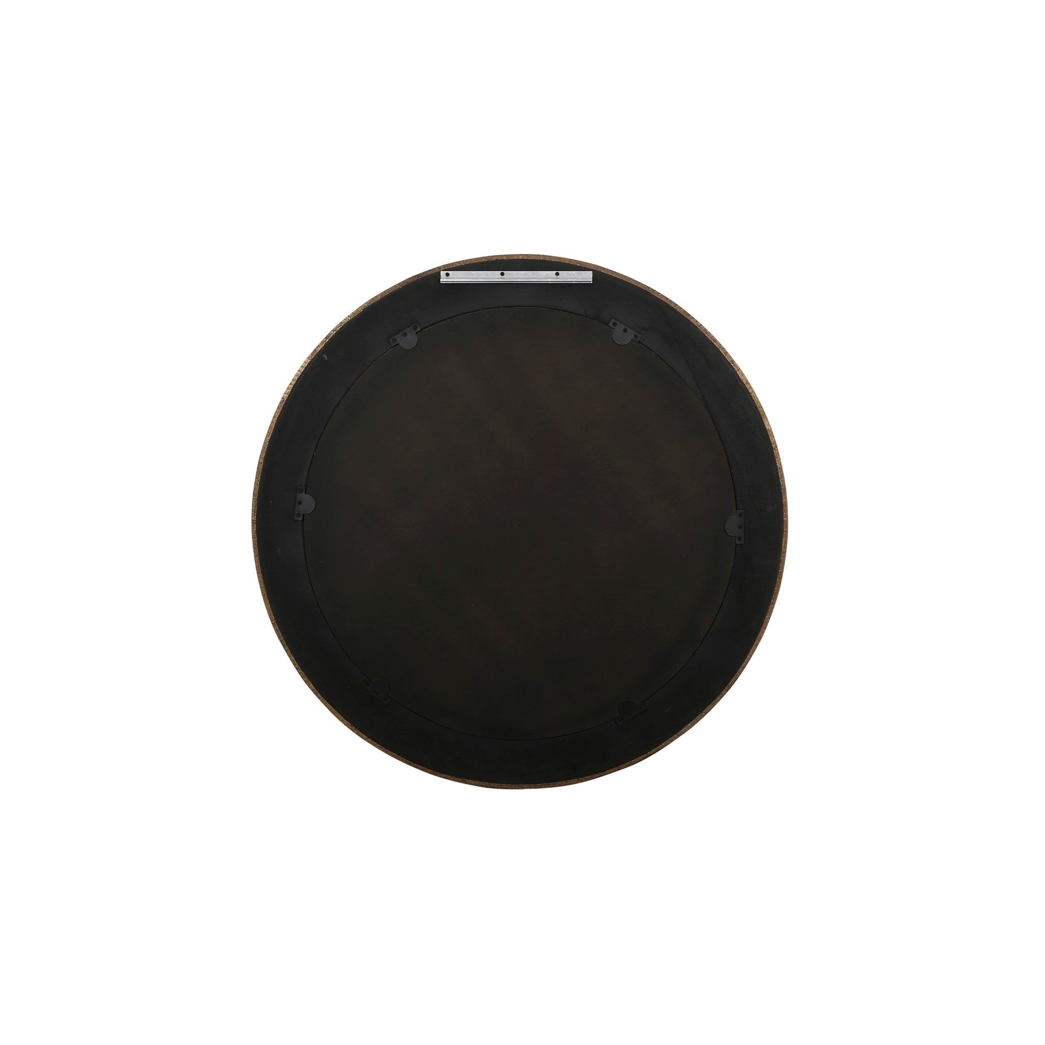 Honeycomb Brass Round Mirror